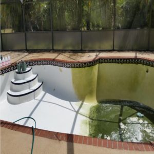 pool acid wash before and after